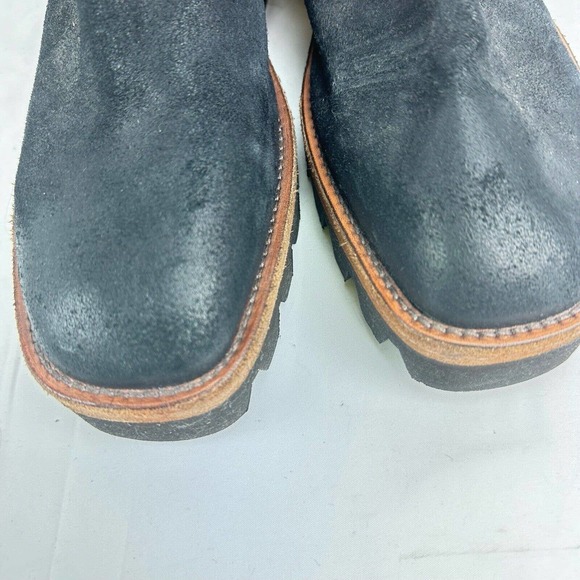 We The Free People Reya Women's Black Leather Harness Ankle Boots Sz 9-9.5 - Picture 9 of 16